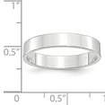 thumbnail image 7 of 10K White Gold 4mm Light Weight Flat Band Ring Size 8.5, 7 of 7