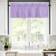 thumbnail image 5 of Minimalist Solid Color Valances for Windows Pure Lavender Purple Simple Rod Pocket Curtain Valance Window Treatment Short Curtains for Kitchen Living Room, 60"x18", 5 of 5