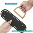 thumbnail image 4 of Uxcell 2pcs Bag Bases for Crochet, 10.2" x  3.1" Oval Bag Bottom Shaper with D-Shaped Handles, Crochet Base Purse Bottom for DIY Shoulder Bag Handbag Making Supplies Black, 4 of 6