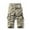 Khaki, variant on Mens Cargo Shorts Athletic Pockets Short Pants Relaxed Fit Summer Workout Cotton,Elastic Waist Fashion Shorts for Men