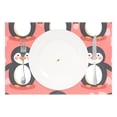 thumbnail image 2 of Penguins in Pink 12×18 inch Placemats Heat Resistant Washable Foldable Rectangular Placemats Set Decoration Indoor Outdoor for Kitchen Dining Table 6PCs, 2 of 8
