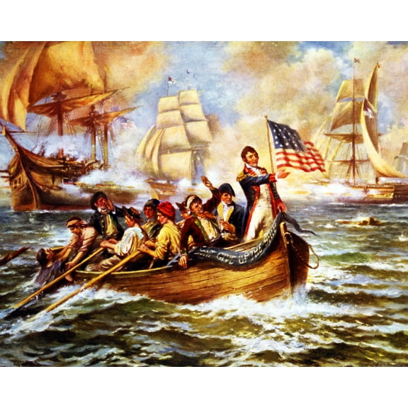 Print: Battle Of Lake Erie, 1911