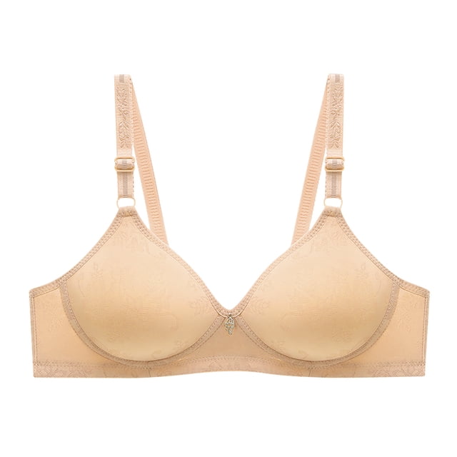 Timegard Bras for Women No Underwire Adjustable Strap Print Full Support Comfortable Everyday Bralette
