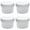 White, variant on Freezer Containers with Screw On Lids, Stackable Reusable Food Storage Container, Airtight Plastic Storage Containers with Twist Top Lids for Food Sauce Jello Soup (4pcs, Multicolor,120ml)
