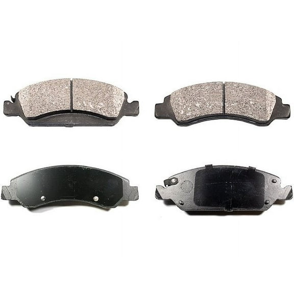Front Brake Pad Set - Compatible with 2007 - 2018 Chevy Silverado 1500 2008 2009 2010 2011 2012 2013 2014 2015 2016 2017
