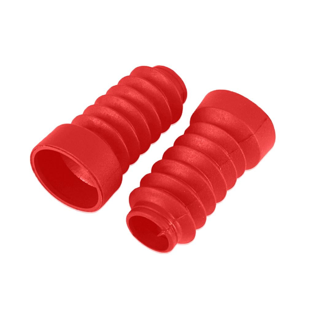 Motorcycle rubber fork shock boots for red
