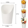 thumbnail image 3 of Dalrosia 50PCS Disposable French Fries Cup Paper French Fries Cup Holder for Frozen Dessert Supplies Baking Cakes Popcorn Ice Cream Snacks Kraft Paper Cups Holder, 3 of 7