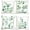 Eucalyptus Leaves, variant on Eucalyptus Leaves Pillow Covers 18x18 Set of 4 Spring Watercolor Sage Green Leaf Decorative Pillowcases Soft Velvet Outdoor for Sofa Couch Car Bedroom Home Decor