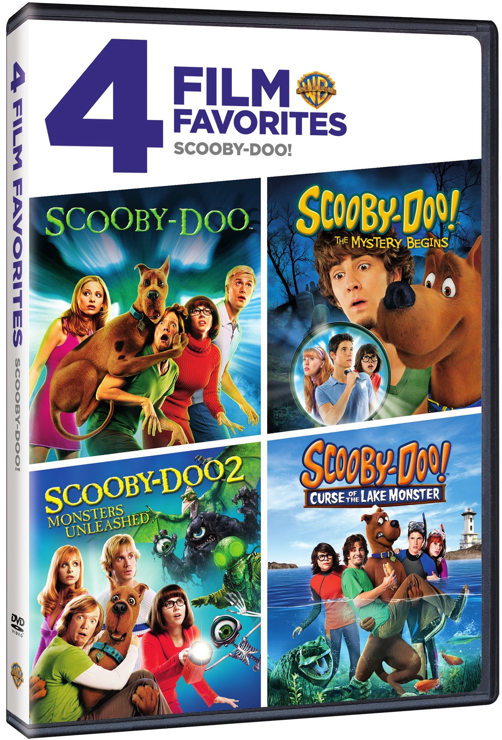 4 Film Favorites: Scooby-Doo! (Scooby-Doo / Scooby-Doo 2: Monsters Unleashed / Scooby-Doo! Curse of the Lake Monster / Scooby-Doo! The Mystery Begins) (DVD)