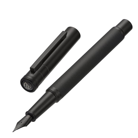 Pluma estilográfica Asvine Matte Black Forest con punta extrafina