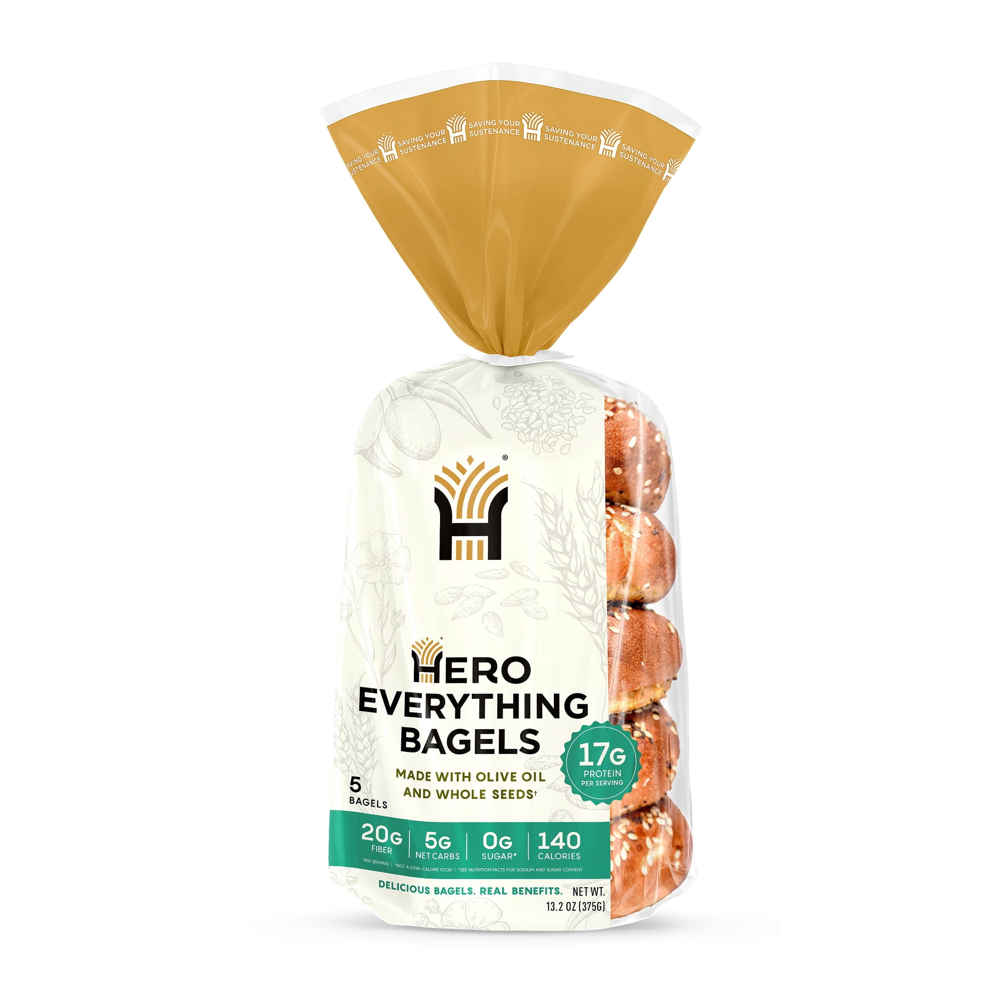 Hero Bread Everything Bagels, 13.2 oz