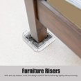 thumbnail image 4 of Furniture Stoper, 8pcs Plastic Table Stopper Pad MultiSlot NonSlip Furniture Foot Mat Bed Stopper Pad for Sofa, Table, and Chair (Transparent), 4 of 8