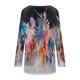 thumbnail image 5 of Puntoco Mujeres Casual Manga Larga Cuello Redondo tops Blusa Suelta Folk-Custom Impreso Camisas Puntoco Puntoco-7402, 5 of 5