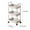 A White, variant on 3-Tier Rolling Storage Cart with Wheels for Kitchen, Living Room and Bathroom Organization | Space Saving Multi-Purpose Organizer with Easy Assembly