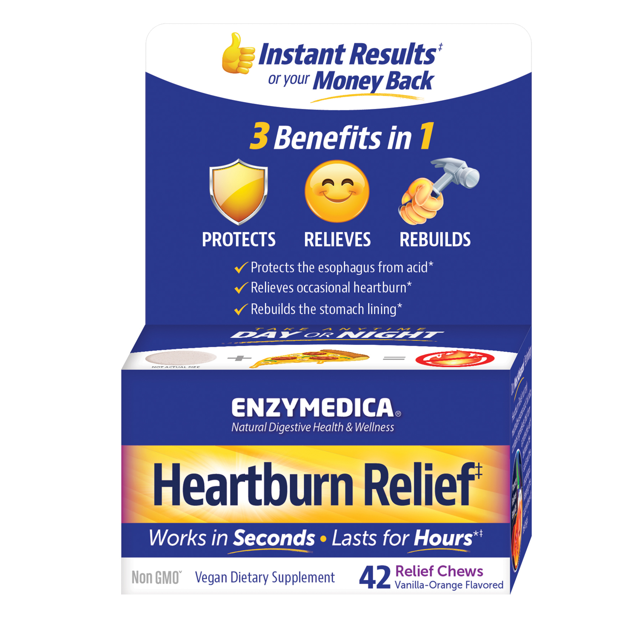 Enzymedica Heartburn Relief, Dietary Supplement to Help Soothe