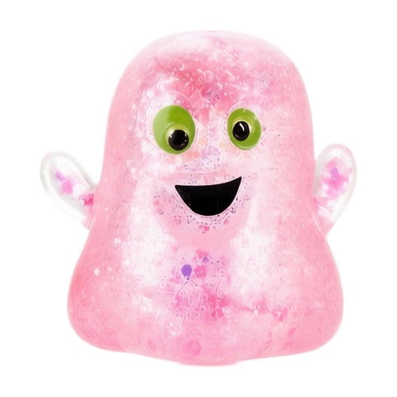 Pink Halloween Ghost Squishy Toy with Glitter and Slow Rising Design, 1-Pack, for Kids, Relaxation Toy