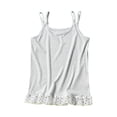 thumbnail image 5 of hengsof Girls Cute Ruffled Sleeveless Double Strap Tank Top, Daily Breathable Soft Layering Undershirt for 3-13 Years, 5 of 8