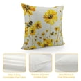 thumbnail image 4 of PHYHOO  Spring Pillow Covers,Daisy Bee Decorations Farmhouse Seasonal Summer Pillow Case Decor for Sofa Couch （Yellow）, 4 of 5