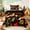 Black Orange 2, variant on Erosebridal Fox Twin Comforter Sets for Boys Girls, Pine Forest Bedding Set, Polka Dots Reversible 2pcs 1 Comforter and 1 Pillowcase