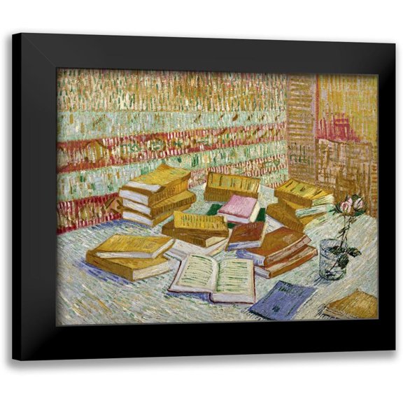 Van Gogh, Vincent 14x12 Black Modern Framed Museum Art Print Titled - The Parisian Novels