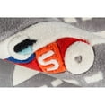 thumbnail image 3 of Momeni Racetrack Polyester Hand Tufted Light Blue Area Rug 5' X 5' Round, 3 of 9