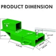 thumbnail image 2 of Receptor Tow Hitch BESTZHEYU Clamp On Forklift de 2 pulgadas, verde, 2 of 7