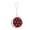 C-Red, variant on Double Layer Portable Storage Box for Powder Puff and Earrings, Cookie Inspired Plastic Organizer with Hanging Rope
