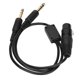 thumbnail image 1 of Xlr To Ga Dual Plug Cable Adapter For Airbus Headphone Adapter For Aviation Headphones With 5 Pin, 1 of 3