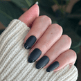 thumbnail image 6 of Olive & June Instant Mani Medium Oval Press-on Nails, Glossy Tip Black French, 42 Pieces, 6 of 8