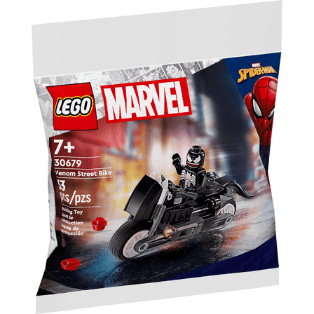 LEGO Spiderman: Venom Street Bike Polybag 30679 With The Brick People Tile