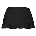 thumbnail image 7 of DHFJKG High Waist Swim Skirts For Women Tummy Control Solid Color Ruched Ruffle Swimsuit Bottoms Trendy Beachwear, 7 of 7