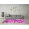 thumbnail image 3 of Ahgly Company Indoor Square Oriental Pink Modern Area Rugs, 5' Square, 3 of 4