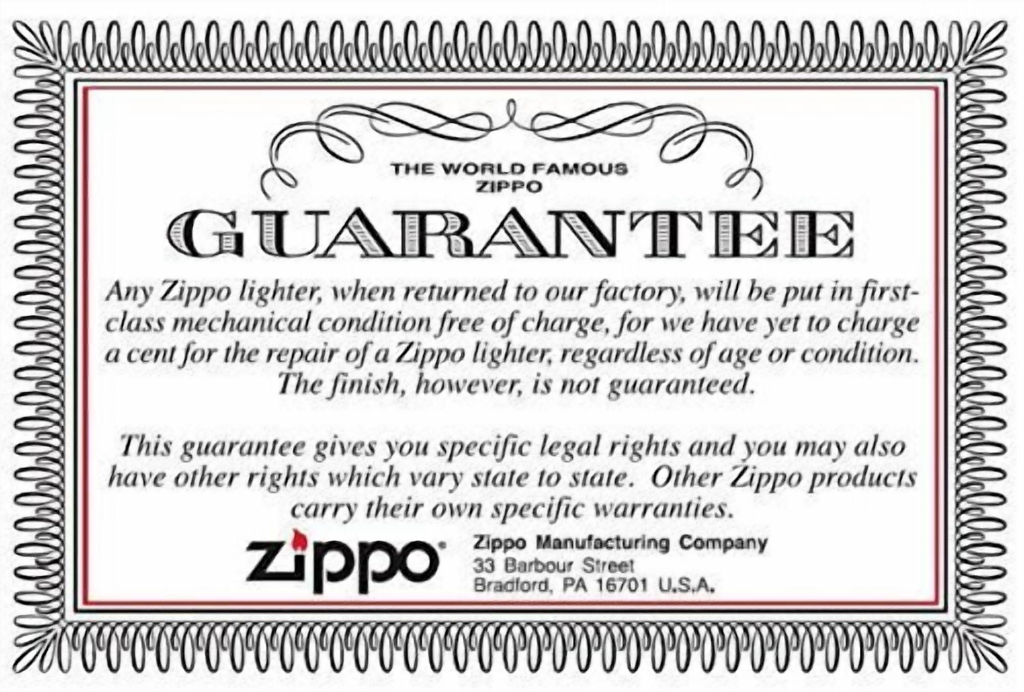 ZIPPO U.S. Flag Red Line Red Matte