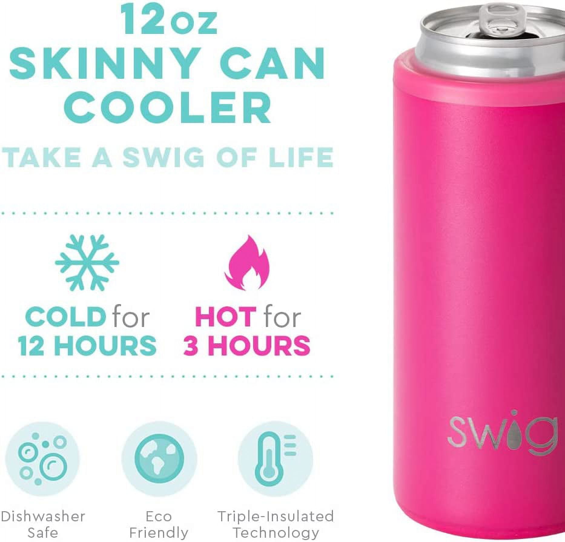 Swig Life Pink & Black Caliente Can Cooler One-Size