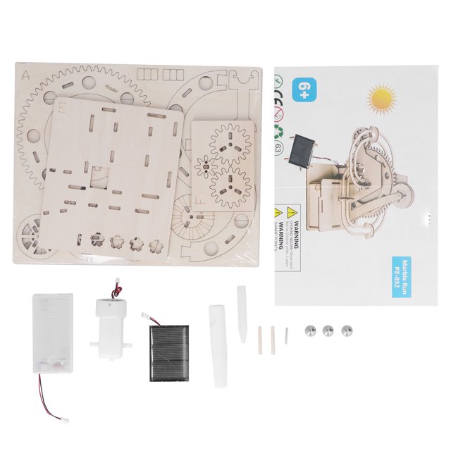 Juguete De Rompecabezas Solar 3D, STEM 3D Puzzle De Madera Mejora De La Creatividad Decorativo Para Adolescentes Para Adultos