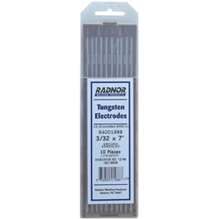 

Radnor 3/32 X 3 Zirconiated Tungsten Electrode Ground 10/Pack (4 Pack)