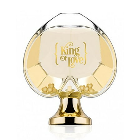 King of Love Eau de Toilette Spray for Men (3.3 oz / 100 ml) – Best Fruity Fragrance - Natural Sweet Body Scent in Heart Shaped Bottle Spray - For Man - Hint of Leather, Amber & (Best Male Scents 2019)
