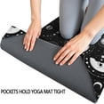 thumbnail image 3 of Black Moon Skull Pattern Hot Yoga Mat Towel Non Slip for Hot Yoga - Quick-Drying Yoga Mat Cover with 4 Corner Pockets with Travel Bag - Hot Yoga Towel Non Slip 74"x26", 3 of 6