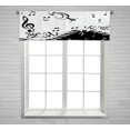 thumbnail image 1 of ABPHQTO Notas Musicales Ventana Cortina Valance Rod Pocke 45x130 cm, 1 of 1