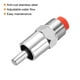 thumbnail image 4 of Cerdo Bebedero Automático Avicultura Bebedero Comedero 1/2" PT Inoxidable Acero Plástico Sombrero para Cerdas Beber, Plateado Paquete de 4, 4 of 5