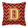 thumbnail image 1 of Almohada decorativa Caroline's Treasures Letra D Chevron granate 14 H x 14 W, 1 of 1