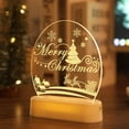 thumbnail image 1 of 3d Led Christmas Lamp SantaSnowman Bells Ornament Night Lights Christmas Holiday Gifts For Home Decor, 1 of 9