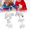 thumbnail image 4 of Modelos De Oso , Decoración De Plástico, 6 Piezas, Entrenamiento De Imaginación, Figuras De Animales Del Océano Para Navidad, Fiesta, Día De Acción De Gracias, 4 of 7