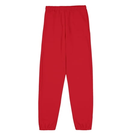 Fruit of the Loom - Fruit of the Loom Men's EverSoft Fleece Elastic Bottom Sweatpants, Up to