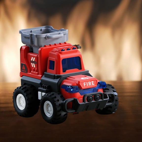 Nilvkv Lift Truck, 3.9in Push and Go Toys Car Construction Vehicles Construction Truck Made with Plastic, Toys for 3 Year Old Boys and Girls Gifts