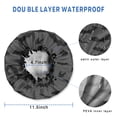 thumbnail image 3 of Shower Caps,Bat Silhouette Halloween Pattern Waterproof Shower Cap for Women 4 Pieces,Double Reusable Hair Cover for Shower PEVA Elastic Stretch Hem, 3 of 7