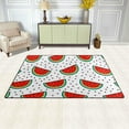 thumbnail image 3 of SKYSONIC Lightweight Soft Area Rugs Watermelon Slices with Seeds White Floor Mat Doormat for for Rooms Entrance Hardwood Floor Living Room Nursery Rugs, 31x20 inch, 3 of 6