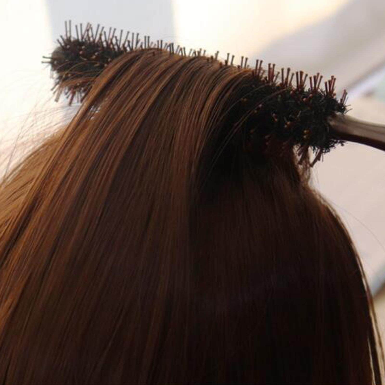 Hair Brush Hair Comb Roller for Hairdressing Handle Straightening Roller Smooth Styling Tool Curling Men Women 23.5cm Length