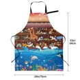 thumbnail image 5 of Lsque Animals On Noah's Ark2 Waterproof Apron Chef Aprons for Men Heavy Duty Chemical Work Apron Extra Long Grilling Aprons with Adjustable Bib Apron, 5 of 9