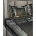 thumbnail image 2 of Ambesonne Industrial Fitted & Top Sheet Set with Shams, Broken Rusty Door, Grey Brown, 2 of 4